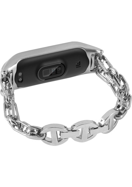 Xiaomi Mi Band 6/5 Gümüş Için Paslanmaz Ste Watch Band (Yurt Dışından) fiyatları
