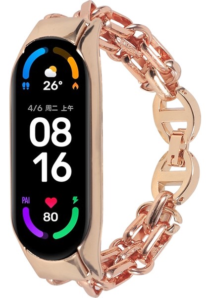 Xiaomi Mi Band 4/3 Gül Altın Için Paslanmaz Ste Saat Band (Yurt Dışından)