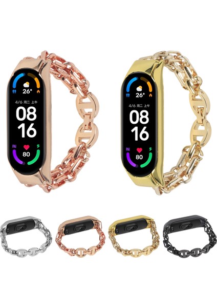 Xiaomi Mi Band 4/3 Gül Altın Için Paslanmaz Ste Saat Band (Yurt Dışından) fırsatları