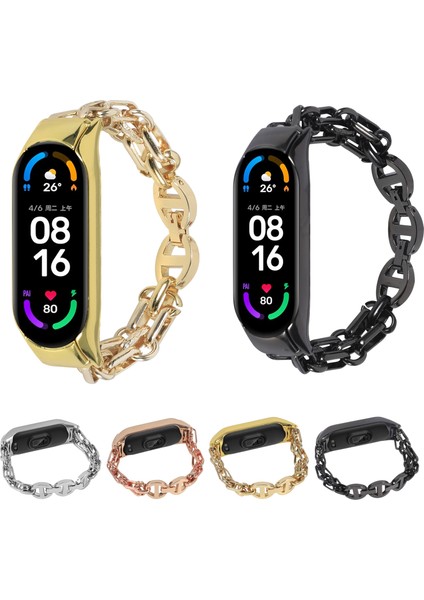 Xiaomi Mi Band 7 Silver Için Paslanmaz Ste Watch Band (Yurt Dışından) fırsatları