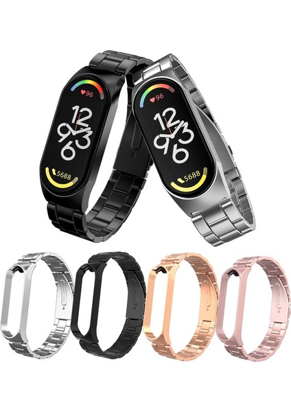 Xiaomi Mi Band 7 Gül Altın Için Üç Kılıf Ste Watch Band (Yurt Dışından) fiyatları