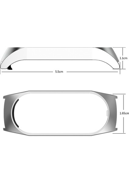 Xiaomi Mi Band 7 Silver Için Üç Kılıf Ste Watch Band (Yurt Dışından) modelleri