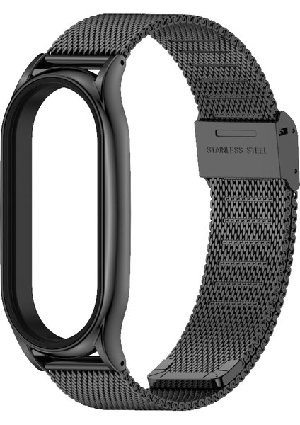 Milan Buckle Plus Xiaomi Mi Band 7/7 Nfc Black Için Watch Band (Yurt Dışından) fiyatları