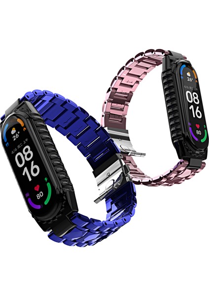 Xiaomi Mi Band 6/5 Mavi Için Paslanmaz Ste Watchband (Yurt Dışından) modelleri