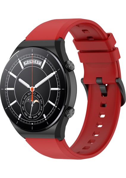 Xiaomi Için 22MM Silikon Saat Bandı S1 Kırmızı (Yurt Dışından) fırsatları