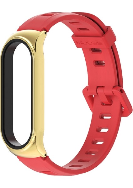 Xiaomi Mı Band Için 6/5/4/3 Silikon Kayış, Stil: Cs Case Kirmizı+Aln (Yurt Dışından)