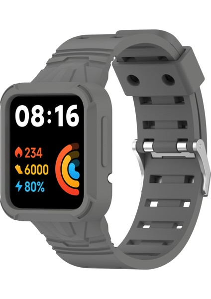 Xiaomi Redmi Için 2 Silikon Saat Grubu Dark Grey (Yurt Dışından)