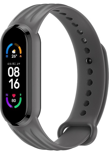 Xiaomi Mi Band 6/5 Khaki Için Silikon Saat Bandı (Yurt Dışından)