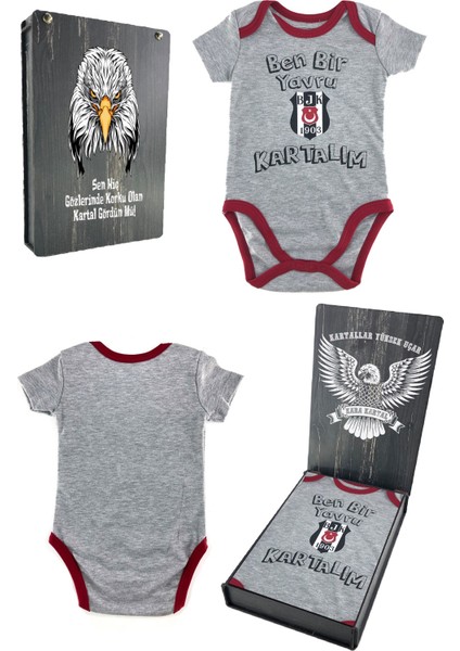 Zıbın & Body Kartal Baskılı Hediyelik Ahşap Kutulu