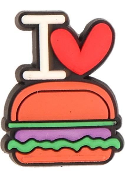 I Love Hamburger Terlik Süsü-Aksesuarı