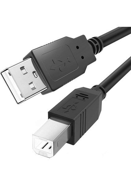 5 Metre USB Yazıcı Kablosu USB 2.0 Tip A Erkek - B Erkek USB 2.0 Printer Kablo USB A'dan B'ye 5m