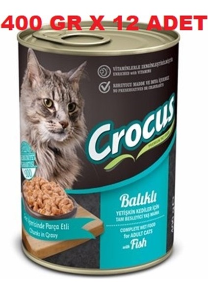 Yet. Kedi Balıklı Yaş Mama 400G x 12