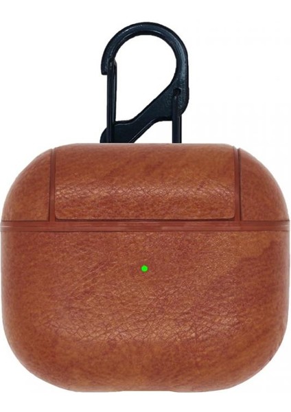 Airpods 1. Nesil Lüx Deri Kılıf Kahverengi