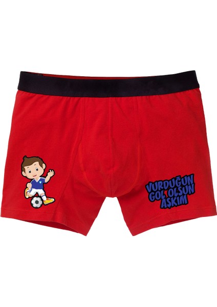 Vurduğun Gol Kırmızı Boxer