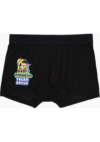 Pinokyo Siyah Boxer