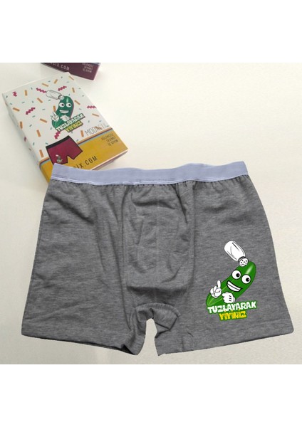 Salatalık Gri Boxer