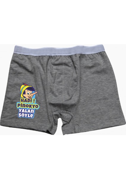 Pinokyo Gri Boxer
