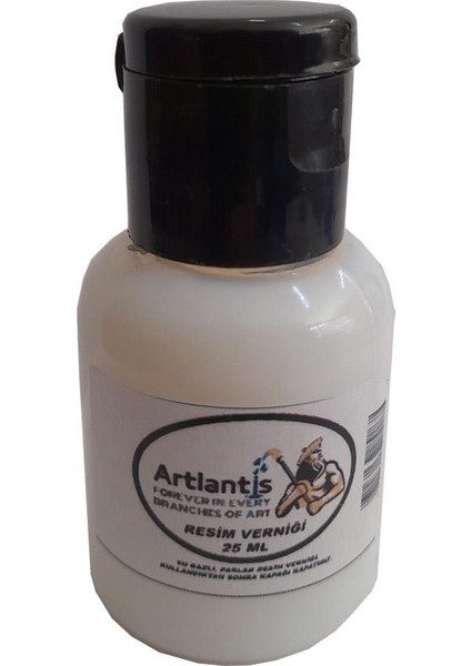 Resim Verniği 25 ml Su Bazlı 1 Adet Artlantis Resim Parlatıcı Vernik 25 ml Su Bazlı 1 Adet