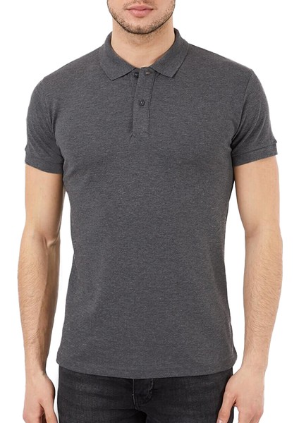 Polo Yaka Füme Tişört