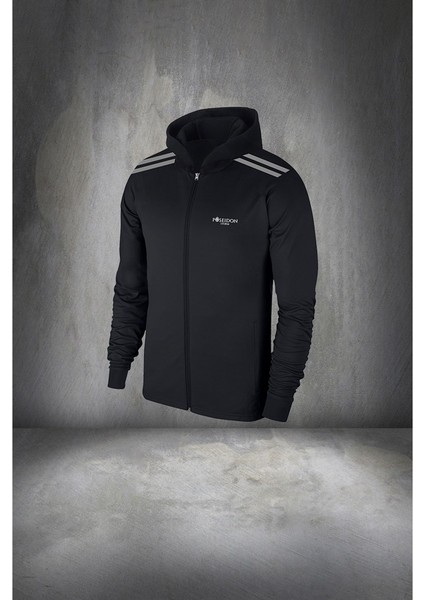 Büyük Beden Erkek Siyah Supra Penye Kumaş Fermuarlı Cepli Rahat Spor Eşofman Takımı (4xl- 10XL) fiyatları