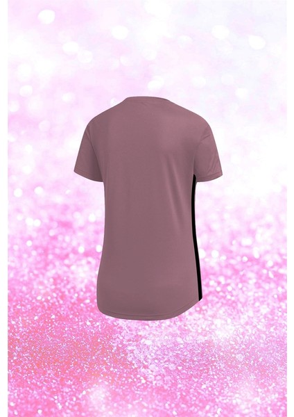 Büyük Beden Kadın Gül Kurusu Dri-Fit Kumaş Düz Kısa Kol Konforlu Tişört (4XL-10XL) fiyatları