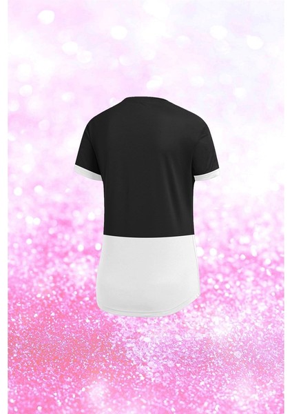 Kadın Siyah Dri-Fit Kumaş Bisiklet Yaka Kısa Kol Günlük T-Shirt S-3xl fiyatları