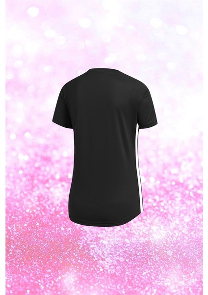 Büyük Beden Kadın Siyah Dri-Fit Kumaş Düz Kısa Kol Konforlu T-Shirt (4XL-10XL) fiyatları