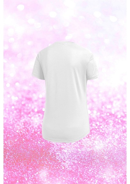 Büyük Beden Kadın Beyaz Dri-Fit Kumaş Baskısız Yuvarlak Yaka Kısa Kol T-Shirt (4XL-10XL) fiyatları