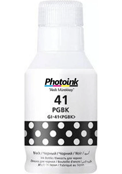 Canon Gı-41 G1420 G2420 G2460 G3420 G3460 Uyumlu Photoink Siyah Mürekkep 135 ml