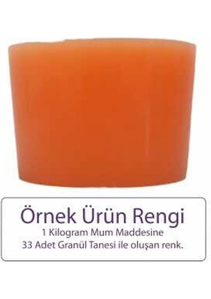 Turuncu Mum Boyası 5 gr - Granül Mum Boyası