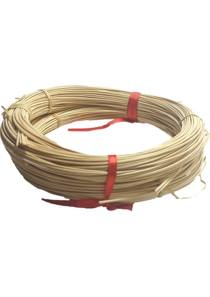Rattan Doğal Bambu Çubuk 1kg Brüt - 1.5mm Örgü Rattan Ip