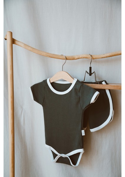 Summer Vibes Çıtçıtlı Body ve Şort 2'li Takım