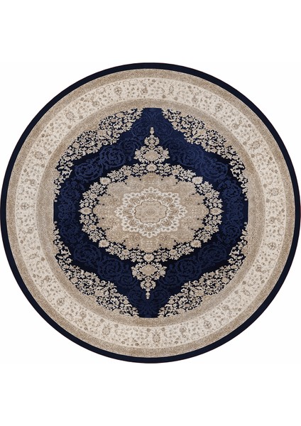 Dijital Baskılı Kaymaz Taban Yıkanabilir Yuvarlak Salon Halısı ve Mutfak Halısı NHY-HT-461
