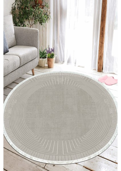 Dijital Baskılı Kaymaz Taban Yıkanabilir Yuvarlak Salon Halısı ve Mutfak Halısı NHY-HT-397
