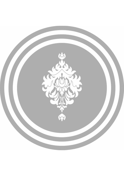 Klasik Dijital Baskılı Kaymaz Yıkanabilir Yuvarlak Salon Halısı ve Mutfak Halısı NHY-HT-814