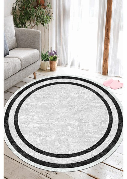 Dijital Baskılı Kaymaz Taban Yıkanabilir Yuvarlak Salon Halısı ve Mutfak Halısı NHY-HT-363