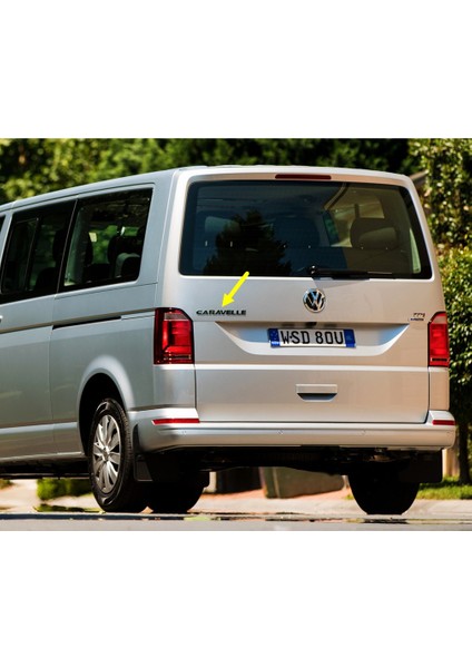 Vw Volkswagen Transporter T6 2016-2019 Arka Bagaj Kapağı Caravelle Yazısı 7E9853687