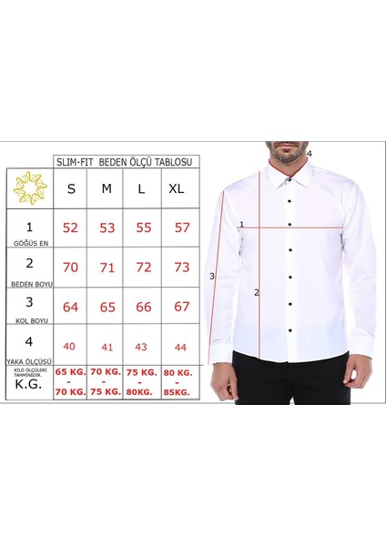 İndigo Uzun Kol Düz Pamuklu Slim Fit Erkek Gömlek