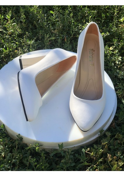 Kafkaslar 9 Cm. Kalın Topuklu Bayan Stiletto Ayakkabı