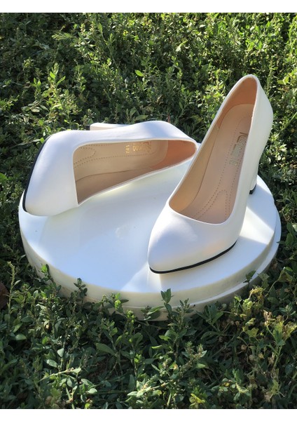 Kafkaslar 9 Cm. Kalın Topuklu Bayan Stiletto Ayakkabı