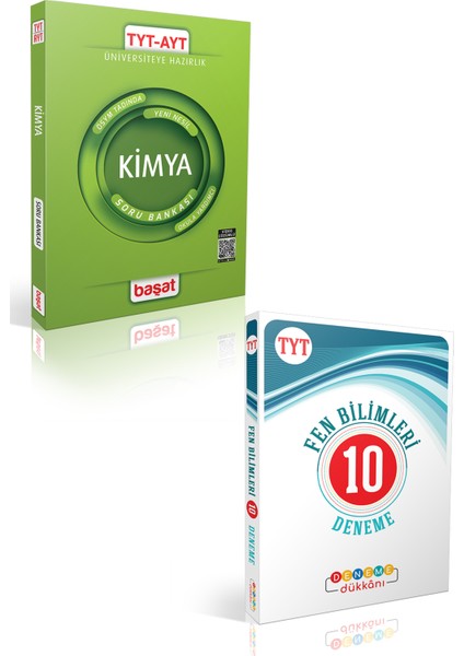 TYT Kimya Soru Bankası + Deneme Dükkanı Fen Bilimleri 10 Deneme