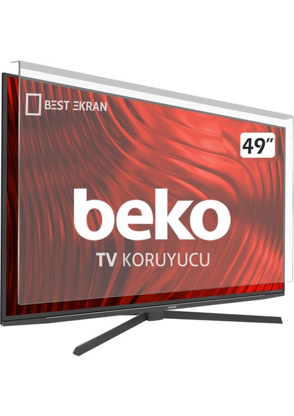 Beko B49L 8752 5s Tv Ekran Koruyucu - Beko 49" Inç 123 Ekran Koruyucu B49L87525S