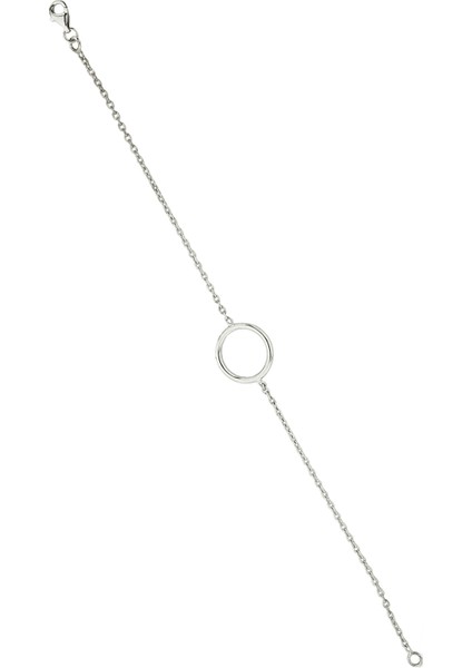 925 Ayar Gümüş Halka Bileklik - B079101 fırsatları