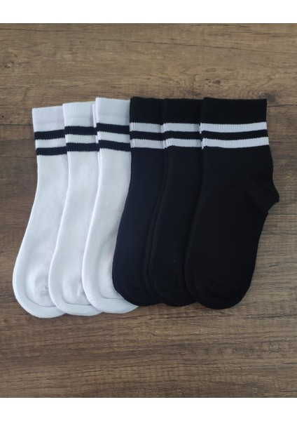 Çocuk 6 Çift Kolej Yarım Konç Çorap Premium Seri Burun Dikişsiz Pamuklu fiyatları