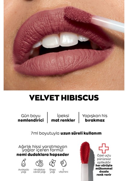 Lıp Paınt Ultra Likit Mat Ruj Velvet Hibiscus