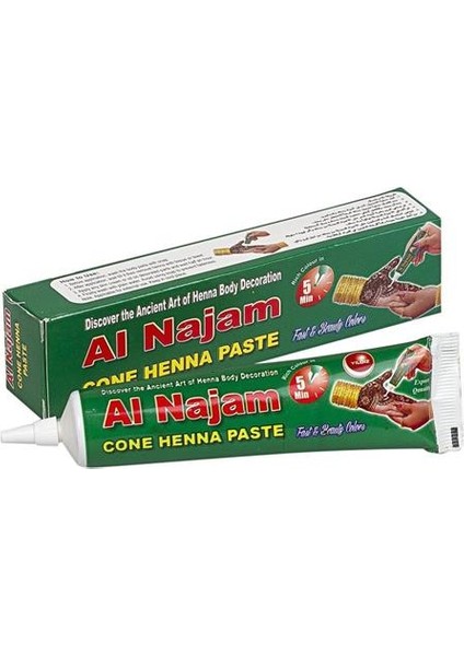 Al Najam Siyah Vücut Saç Dövme Hint Kınası