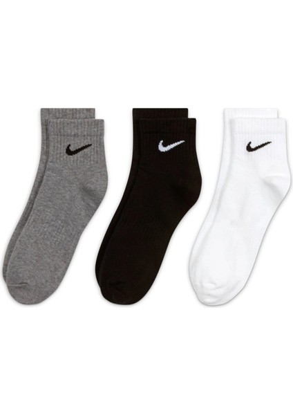 SX7677-964 Everyday Lightweight Training (3 Pairs) Unisex Spor Çorap