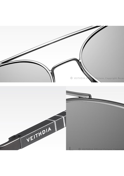 Veıthdıa Pilot Güneş Gözlüğü Unisex Moda Markası - Polarize Ayna Lens (Yurt Dışından) fırsatları