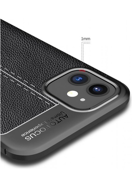 Huawei P Smart 2019 Deri Görünümlü Silikon Kırmızı