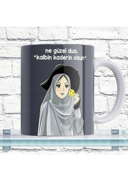 Kalbin Kaderin Olsun Yazılı %100 Porselen Kupa